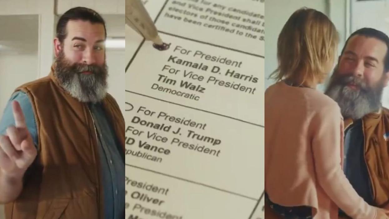 Screenshots from Vote Commons Good's ad