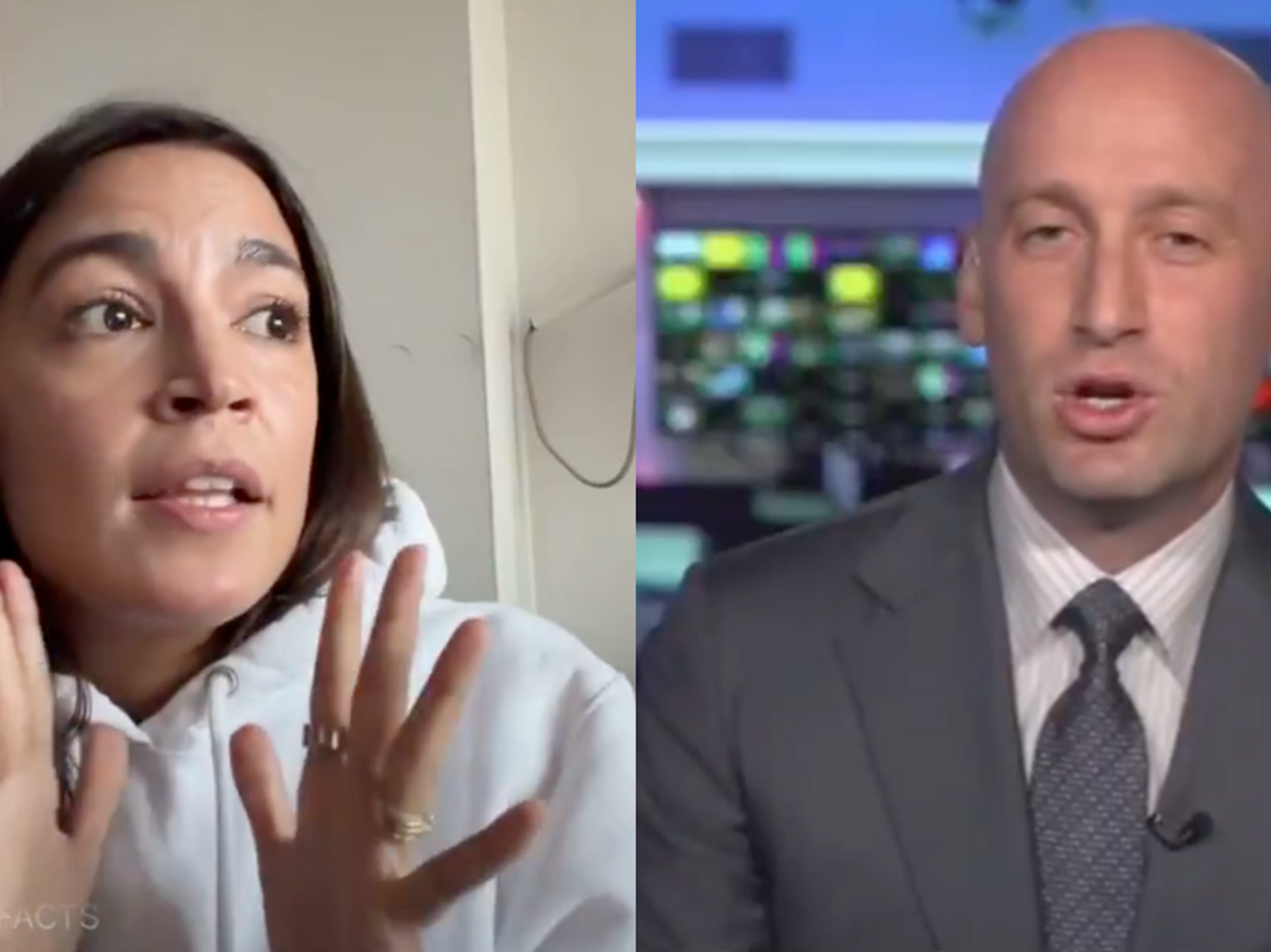 Fox News Plays AOC's Rant To Stephen Miller: VIDEO - Comic Sands