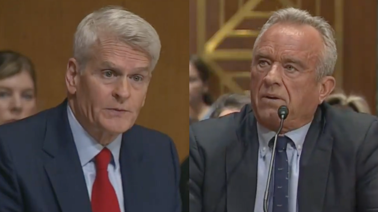 Screenshots of Bill Cassidy and Robert F. Kennedy Jr.