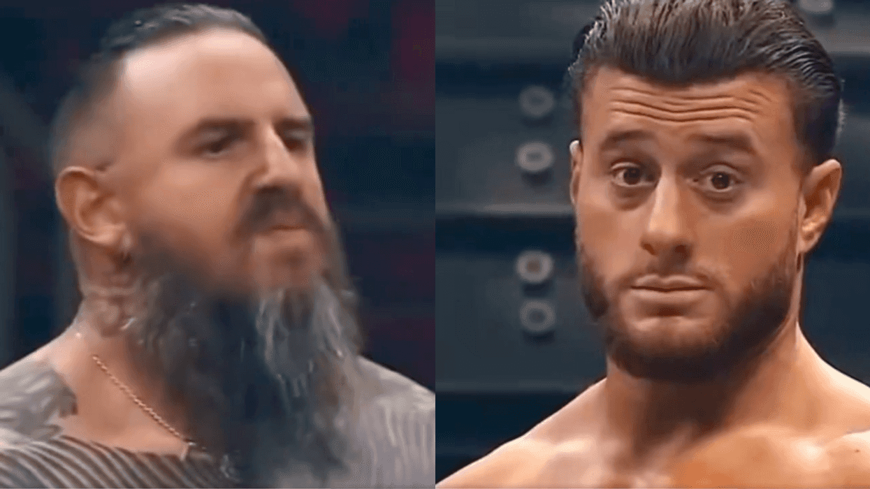 Screenshots of Brody King and MJF