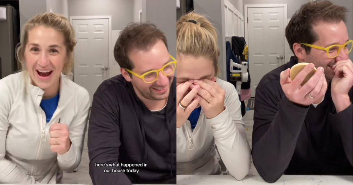 Screenshots of couple from TikTok video