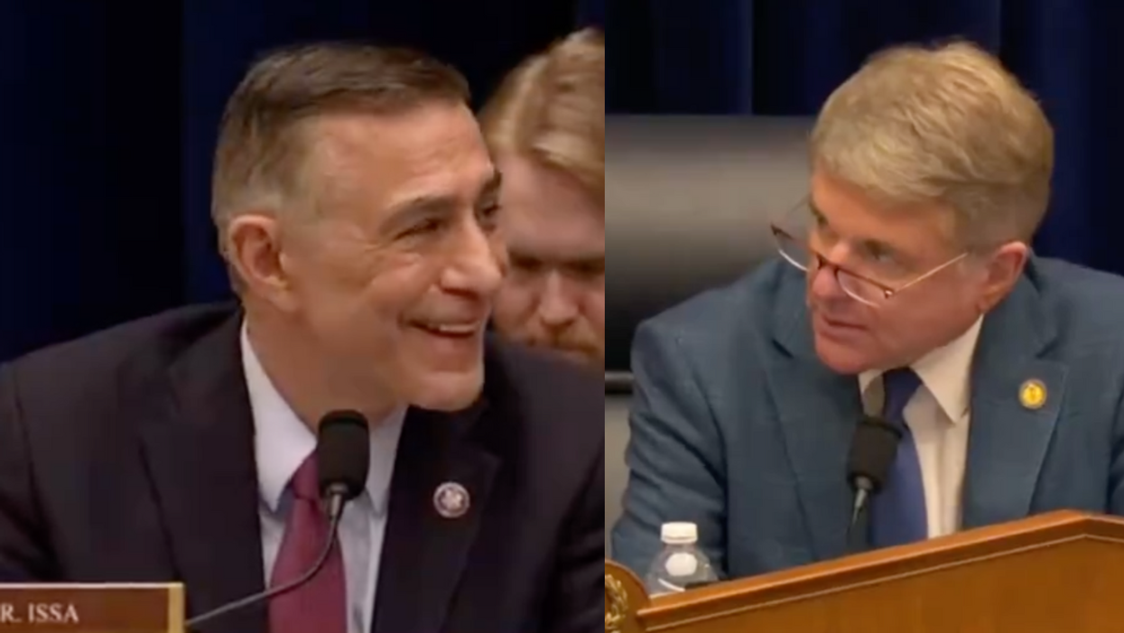 Screenshots of Darrell Issa and Michael McCaul