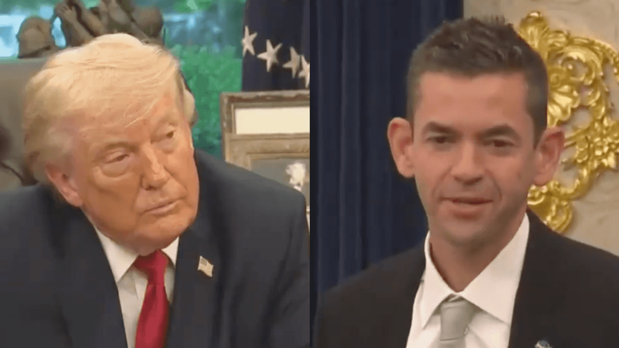 Screenshots of Donald Trump and Jared Isaacman