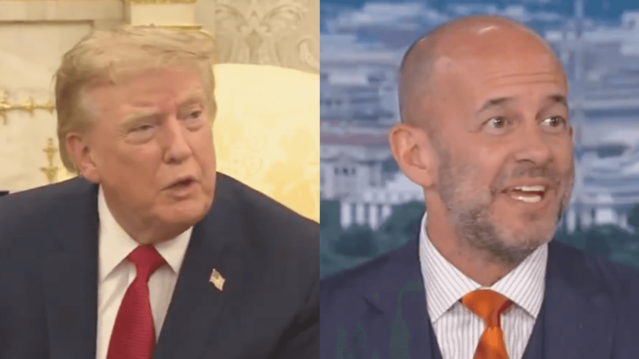 Screenshots of Donald Trump and John Teichert