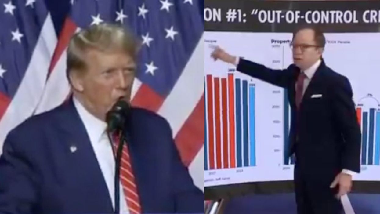 Screenshots of Donald Trump and Steve Rattner