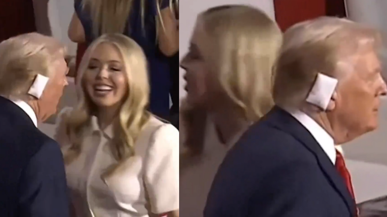 Screenshots of Donald Trump and Tiffany Trump