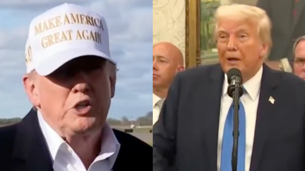 Screenshots of Donald Trump from CNN supercut