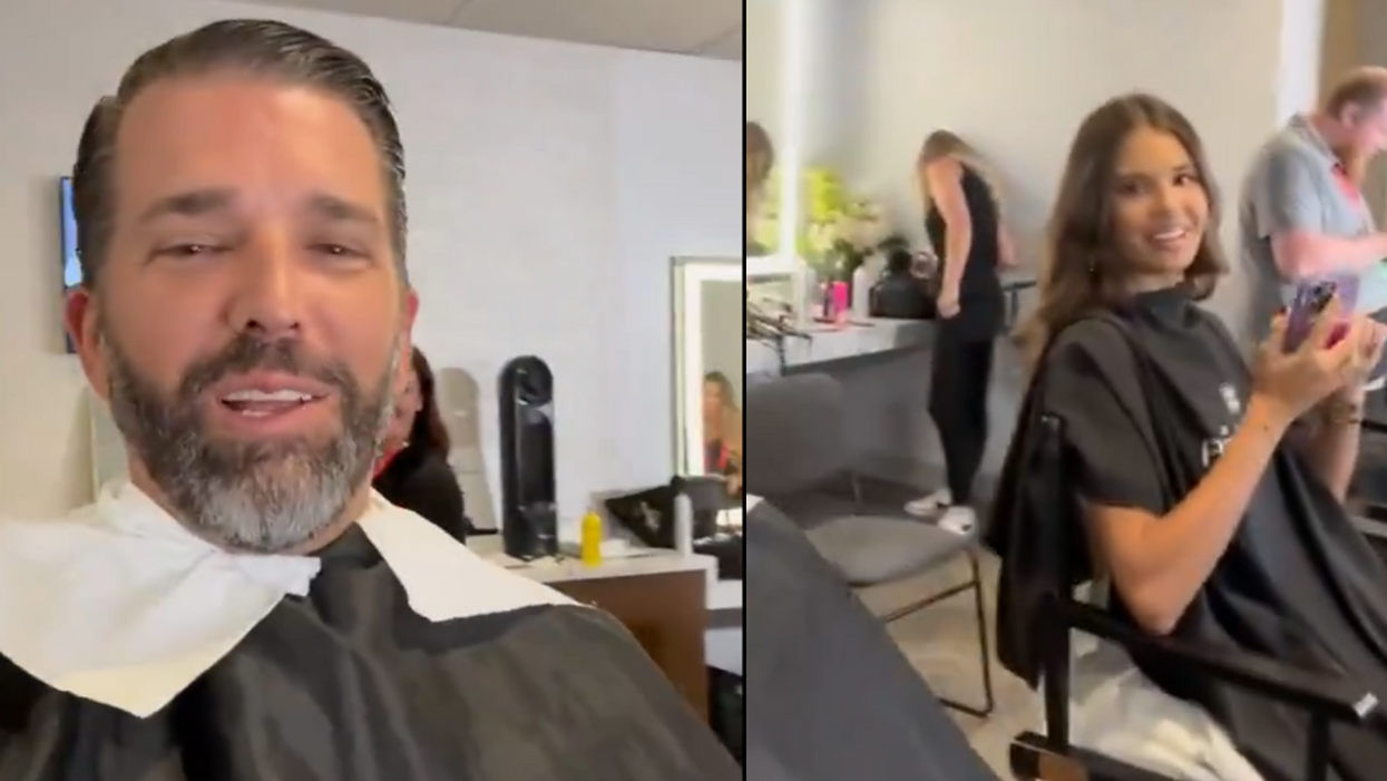 Screenshots of Donald Trump Jr. and his daughter