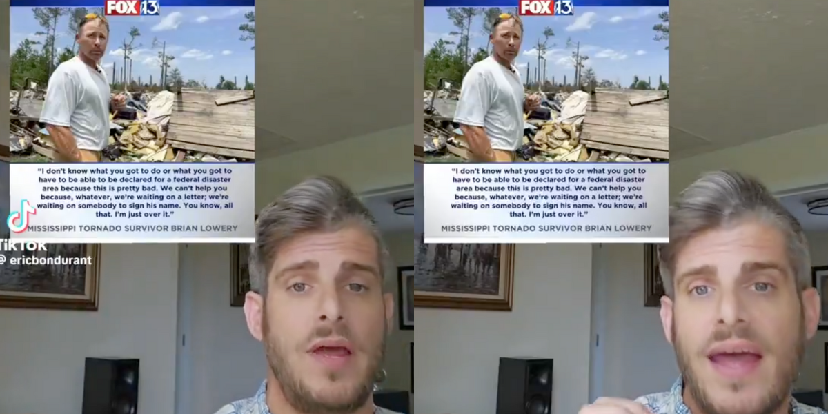 Mississippi MAGA Fan Gets Brutal Wakeup Call After Complaining About Lack Of FEMA Help After Tornado