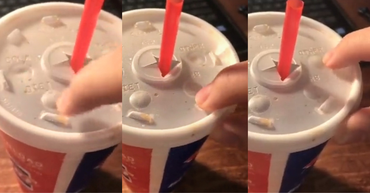 screenshots of fast food soda lid