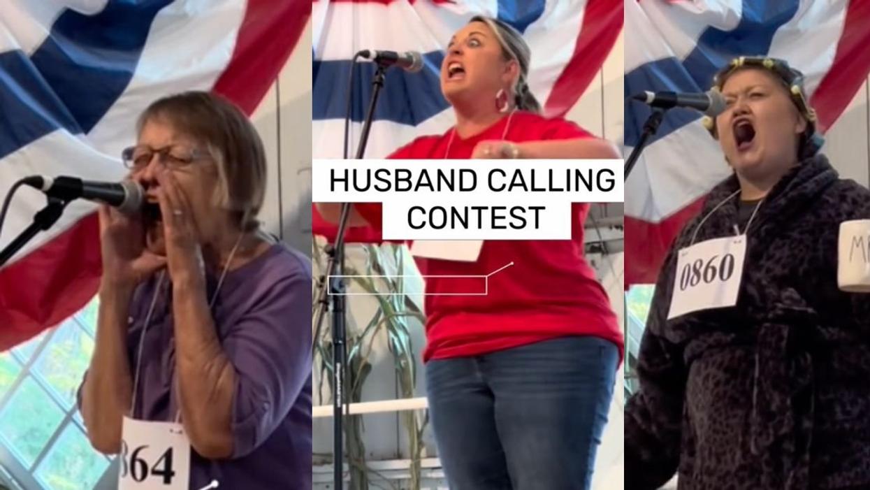 Screenshots of "Husband Calling Contest" contestants
