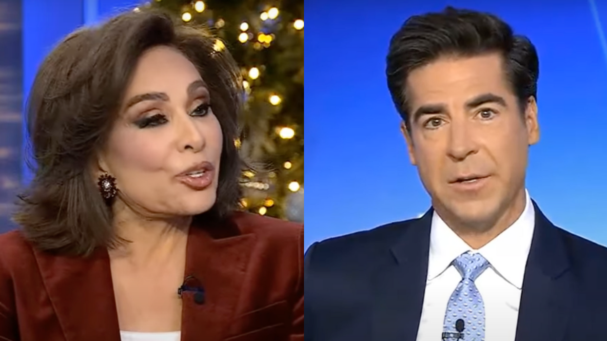 Screenshots of Jeanine Pirro and Jesse Watters