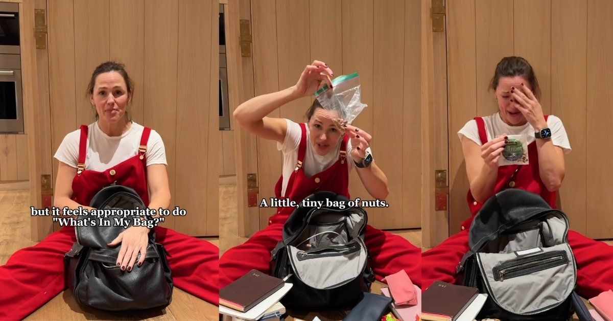 Screenshots of Jennifer Garner from her Instagram video
