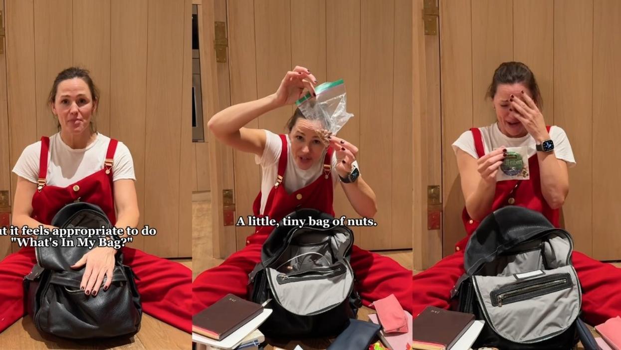 Screenshots of Jennifer Garner from her Instagram video