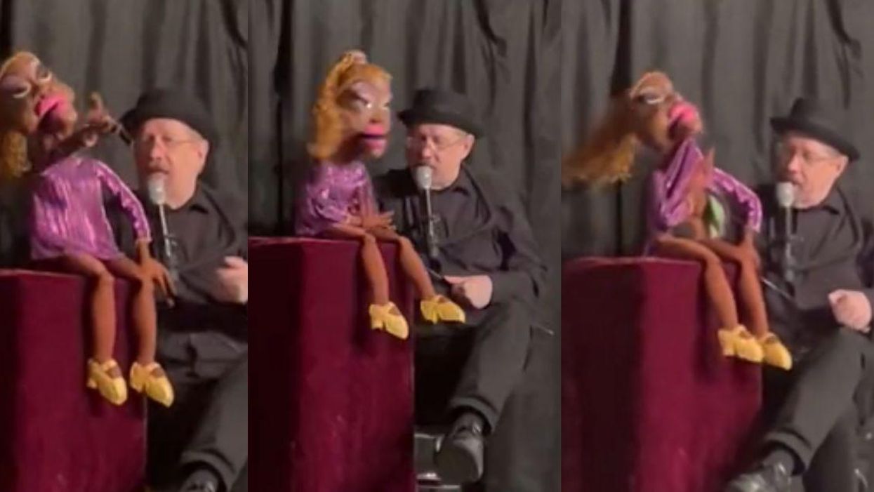 screenshots of Jerry Halliday and his "Sista Girl" puppet