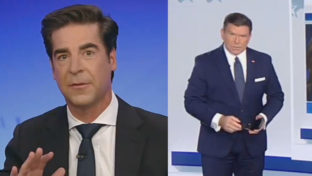 Screenshots of Jesse Watters and Brett Baier