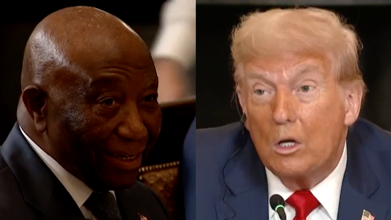 Screenshots of Joseph Boakai and Donald Trump