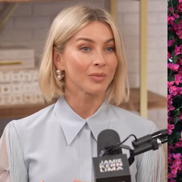 Screenshots of Julianne Hough from the Jamie Kern Lima Show and Julianne Hough's Instagram