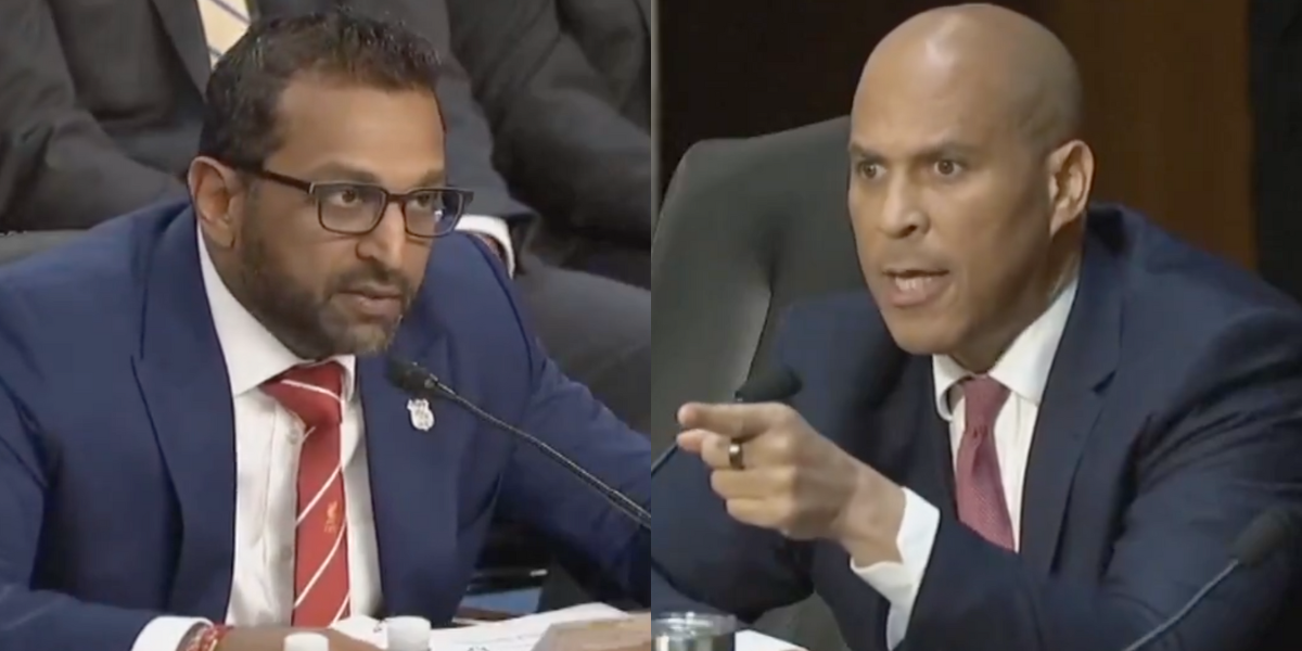 Cory Booker Epically Shuts Down FBI Director Kash Patel During Shouting Match In Congress