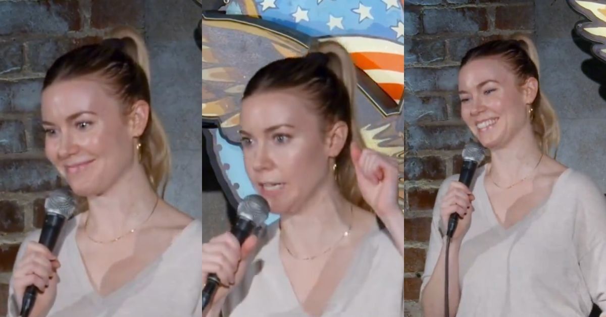 Screenshots of Kelsey Cook's stand-up show
