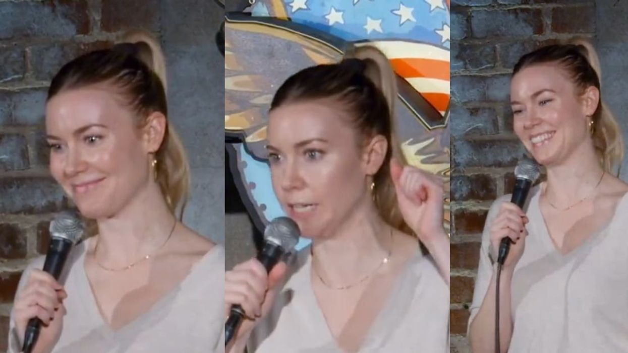 Screenshots of Kelsey Cook's stand-up show