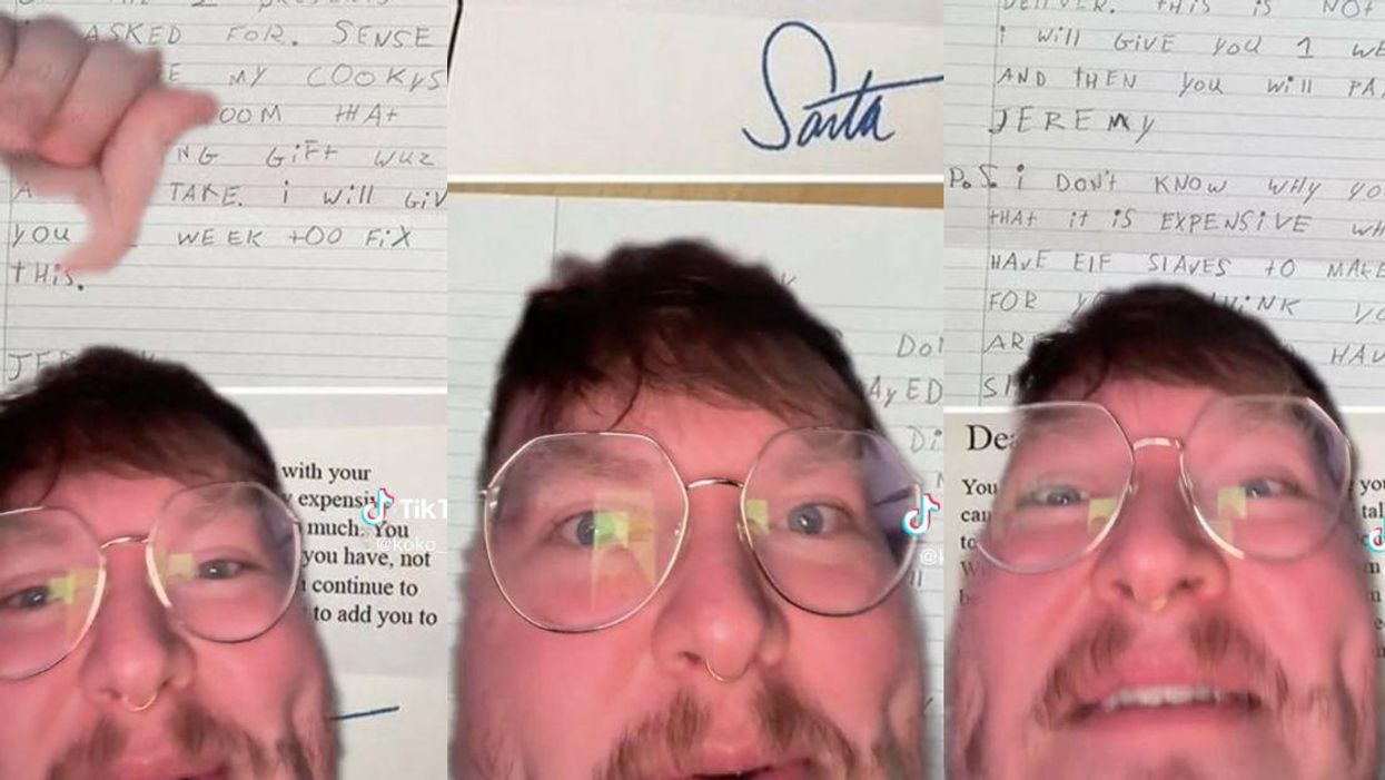 Screenshots of Kodi Mink's TikTok video