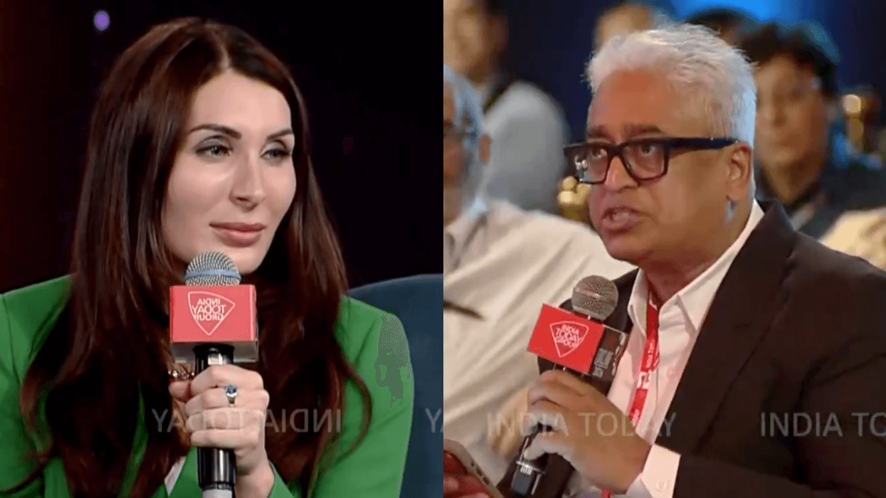 Screenshots of Laura Loomer and Rajdeep Sardesai