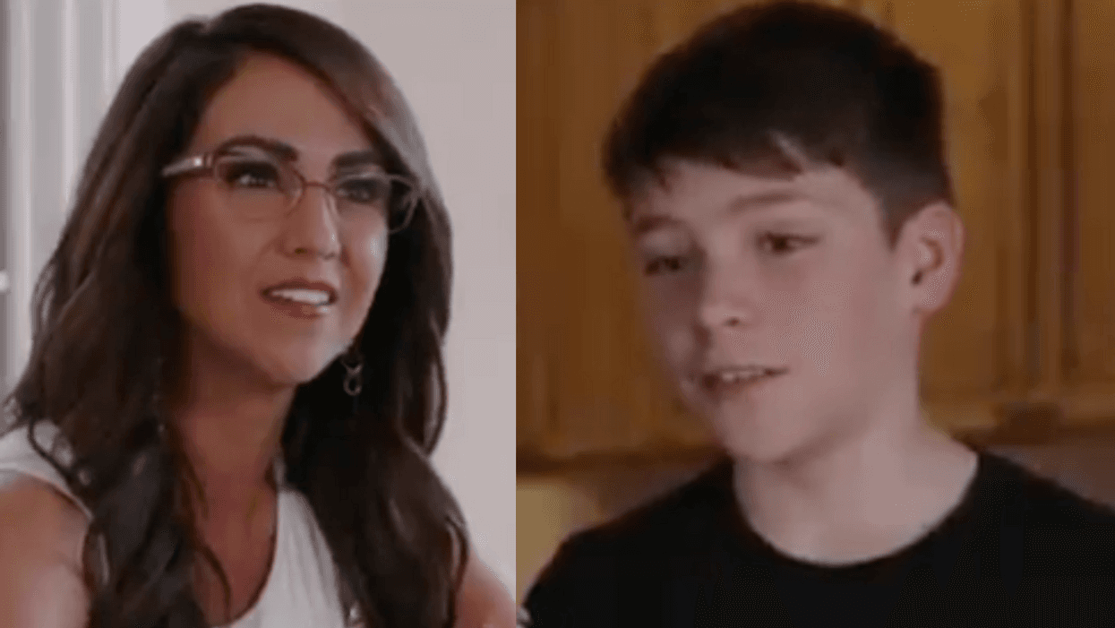 Screenshots of Lauren and Roman Boebert