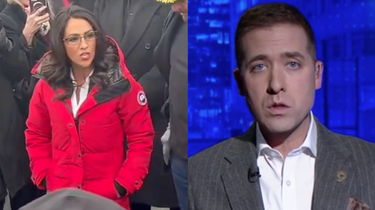 Screenshots of Lauren Boebert and Kyle Clark