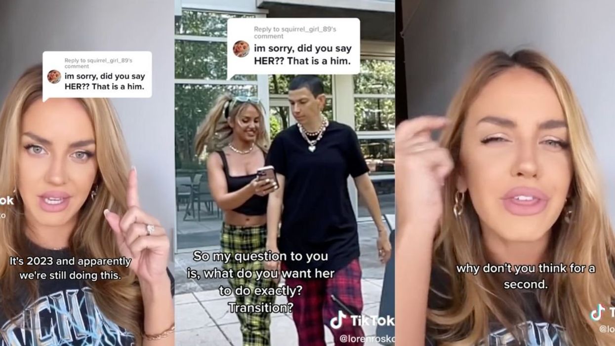 Screenshots of Lauren Schaffer Rosko's TikTok