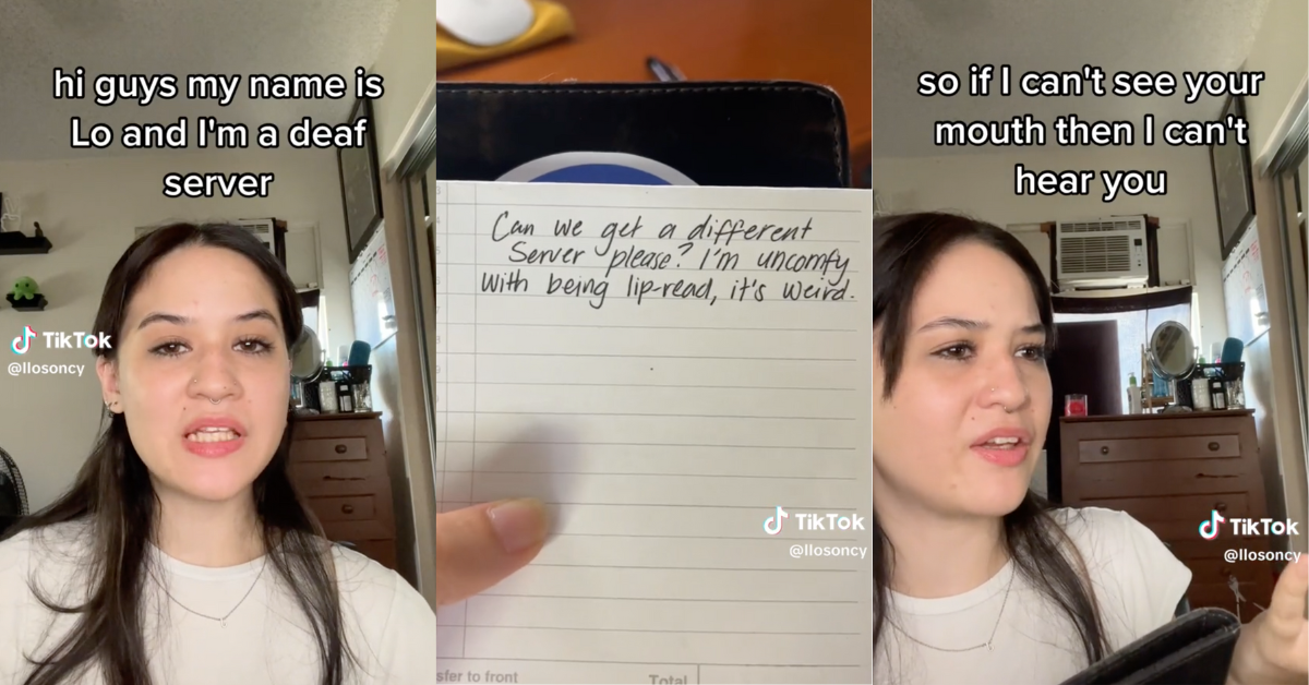 screenshots of @llosoncy TikTok video