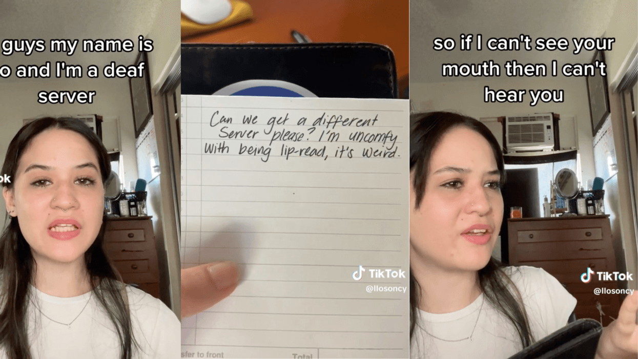 screenshots of @llosoncy TikTok video