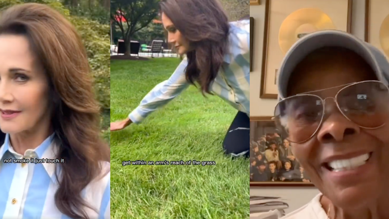 screenshots of Lynda Carter; screenshot of Dionne Warwick