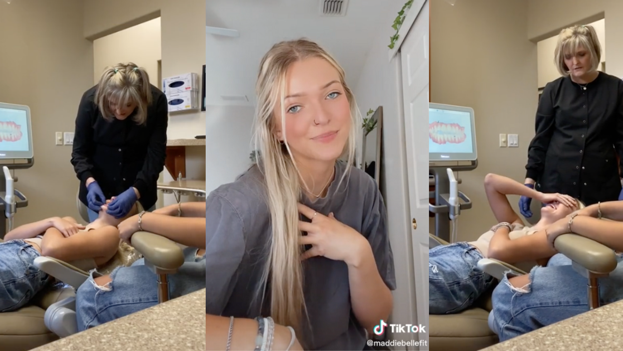 screenshots of @maddiebellefit and her mother