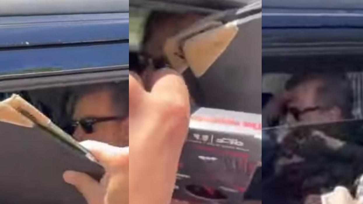 screenshots of Mark Hamill ambushed by autograph seekers