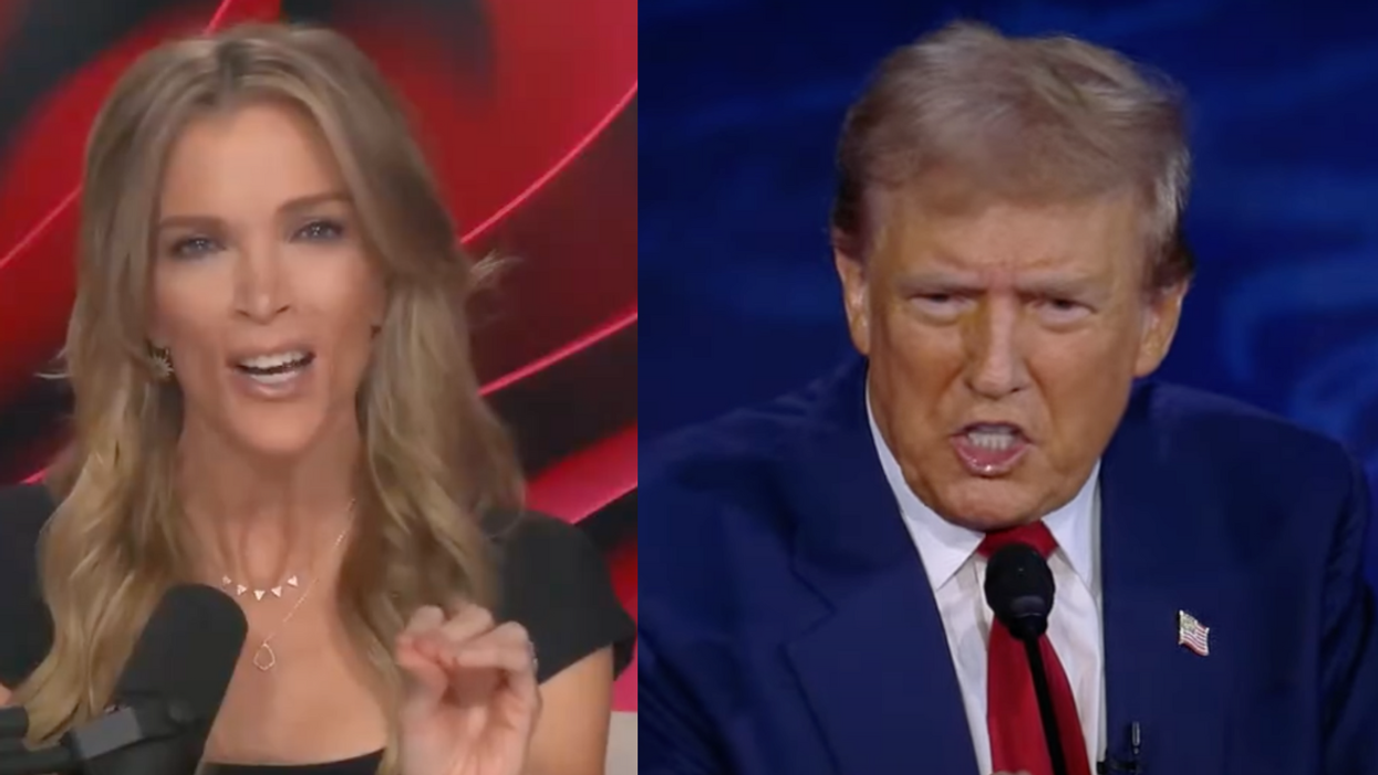 Screenshots of Megyn Kelly and Donald Trump