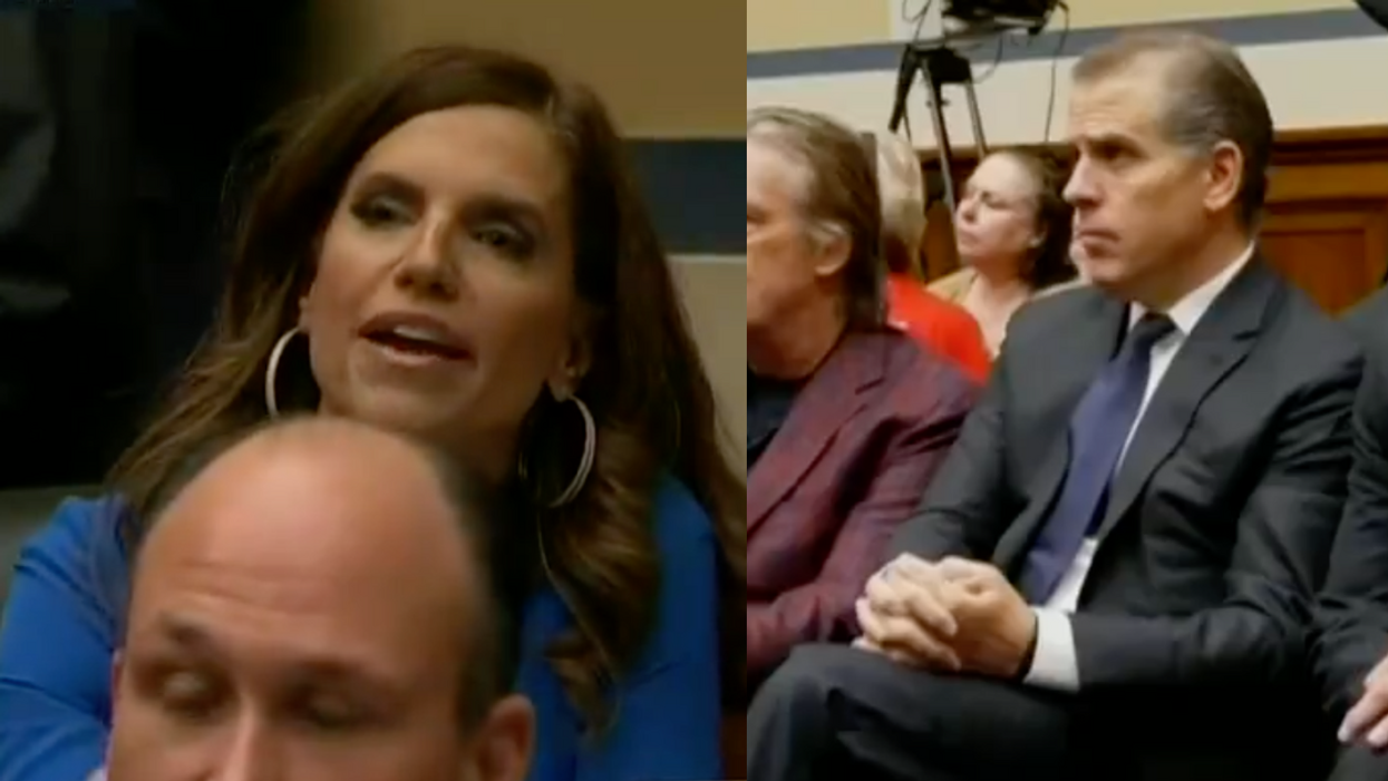 Screenshots of Nancy Mace and Hunter Biden