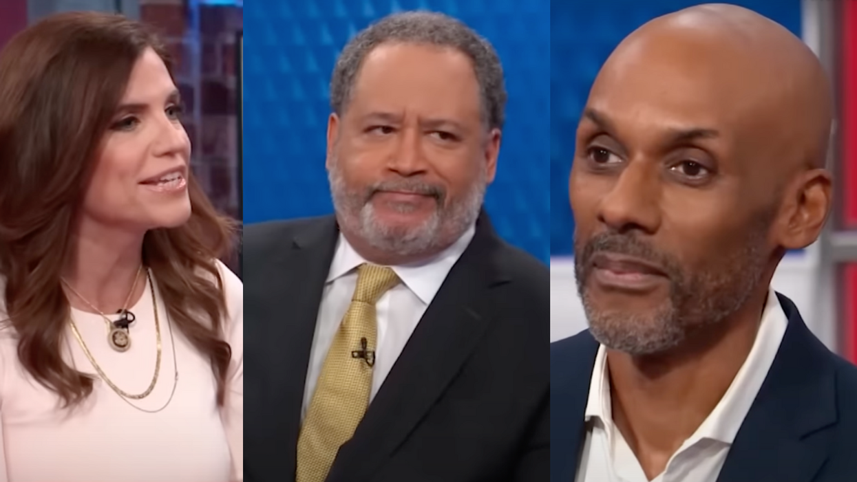 Screenshots of Nancy Mace, Michael Eric Dyson, and Keith Boykin