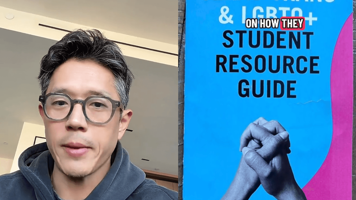 Screenshots of Nathan Jun and one of the pamphlets in question