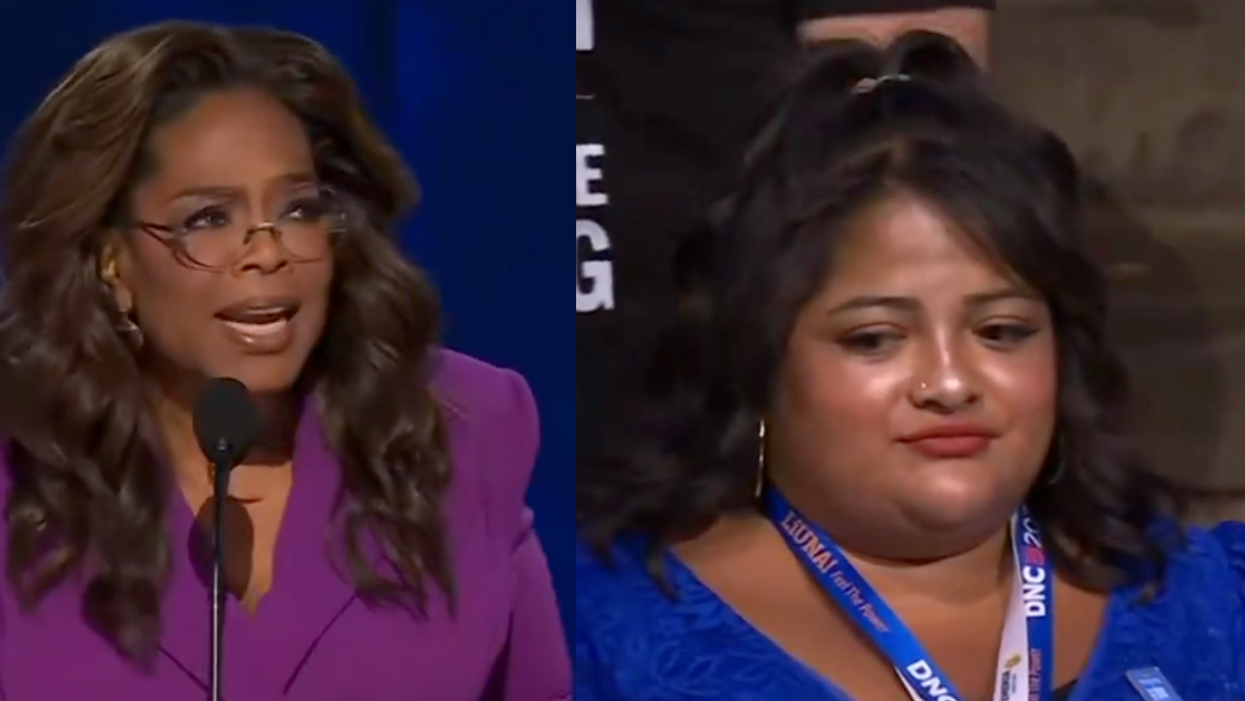 Screenshots of Oprah Winfrey and Teresa S. Woorman