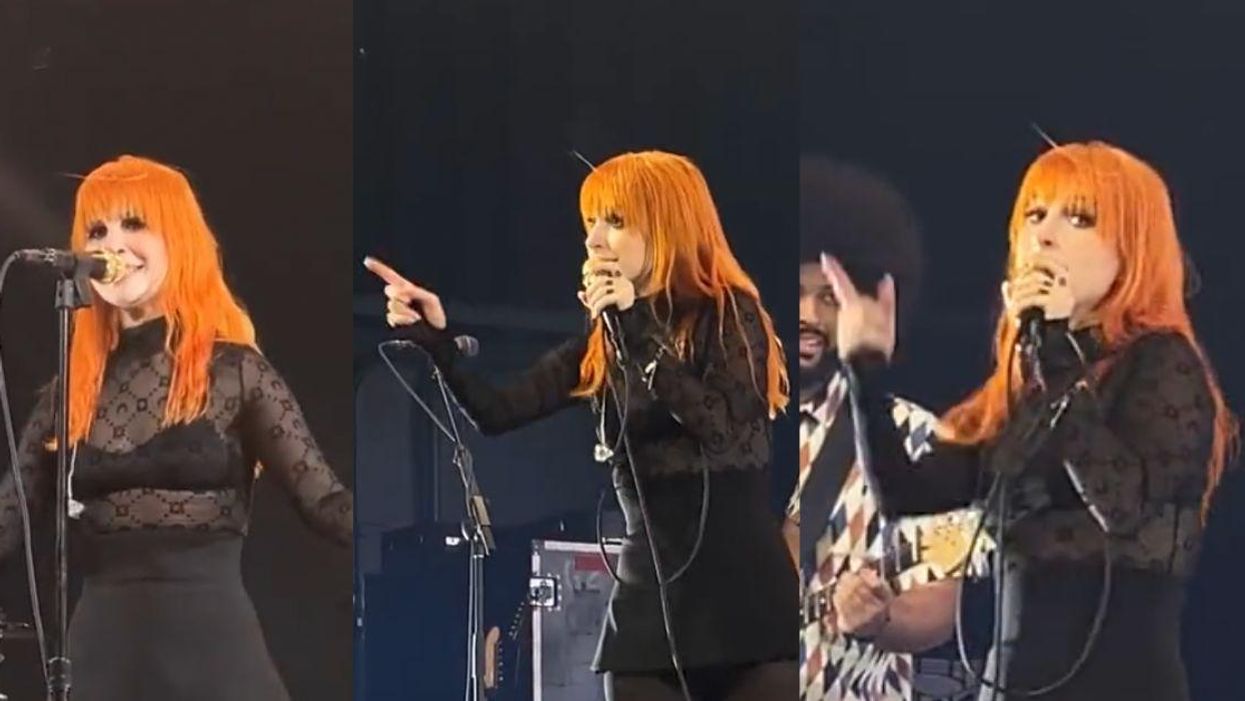 Screenshots of Paramore lead singer Hayley Williams