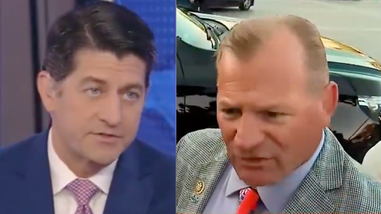 Screenshots of Paul Ryan and Troy Nehls
