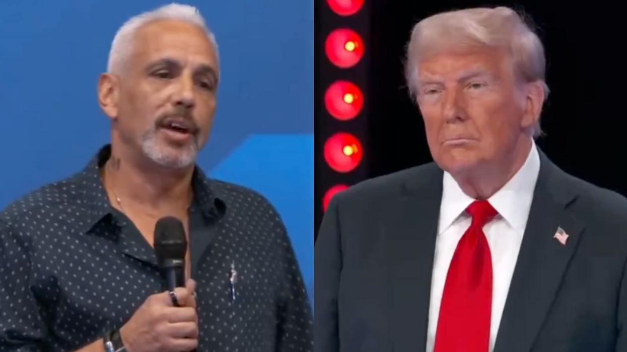 Screenshots of Ramiro Gonzalez and Donald Trump