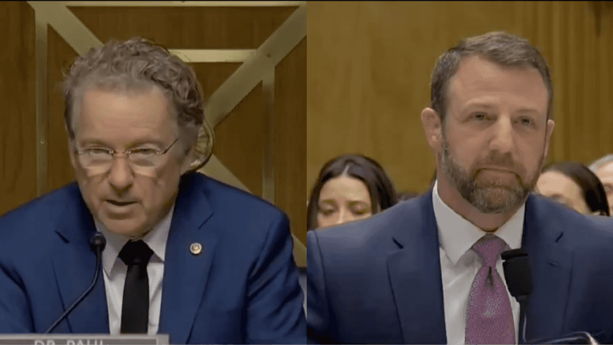Screenshots of Rand Paul and Markwayne Mullin