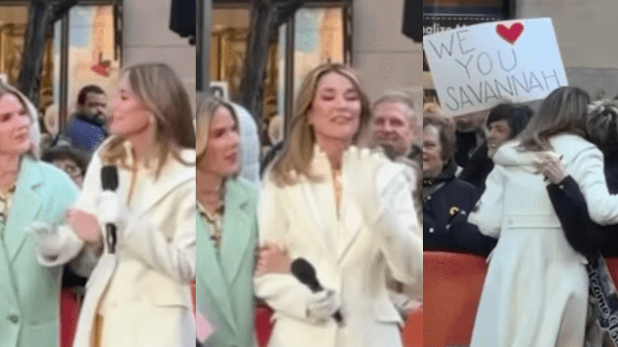 screenshots of Savannah Guthrie's return to "Today"