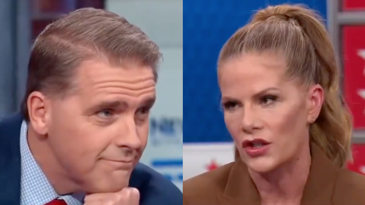 Screenshots of Scott Jennings and Leigh McGowan