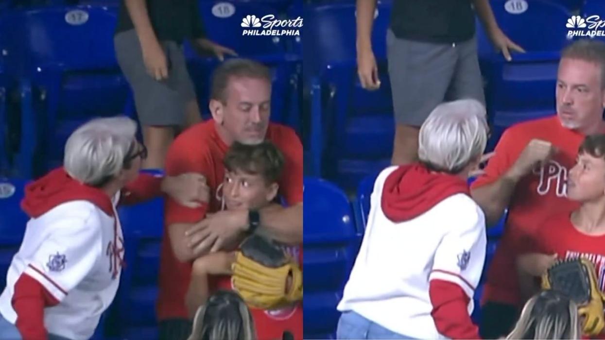 Screenshots of the "Phillies Karen" incident