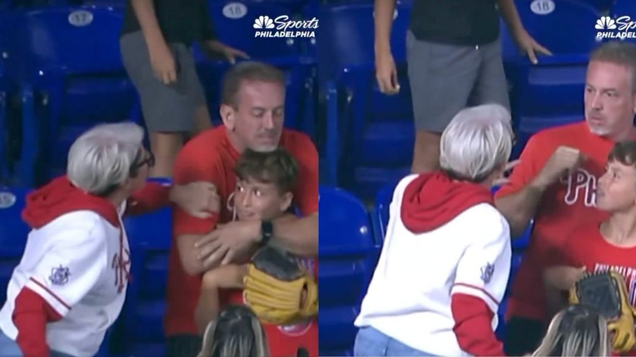 Screenshots of the "Phillies Karen" incident