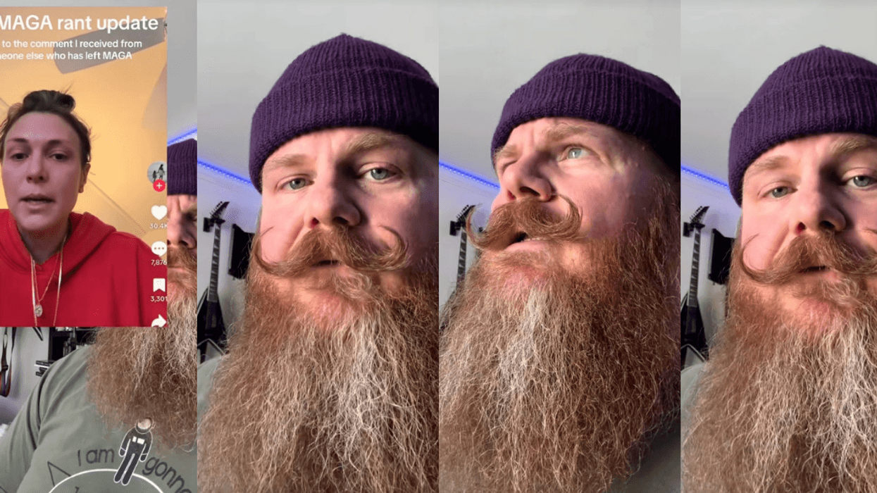 screenshots of TikTok stitch by Dr Whomp of Carter Brown