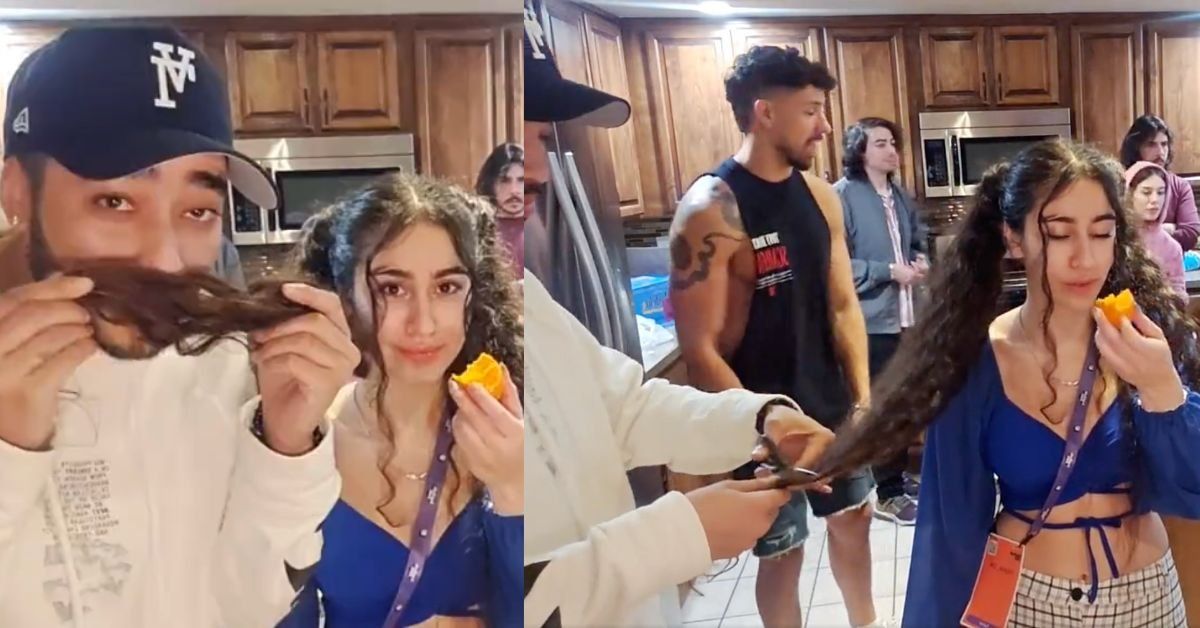 Screenshots of Tracy Marrow Jr. (Ice-T's son) and Twitch user Malek_04 from her livestream 